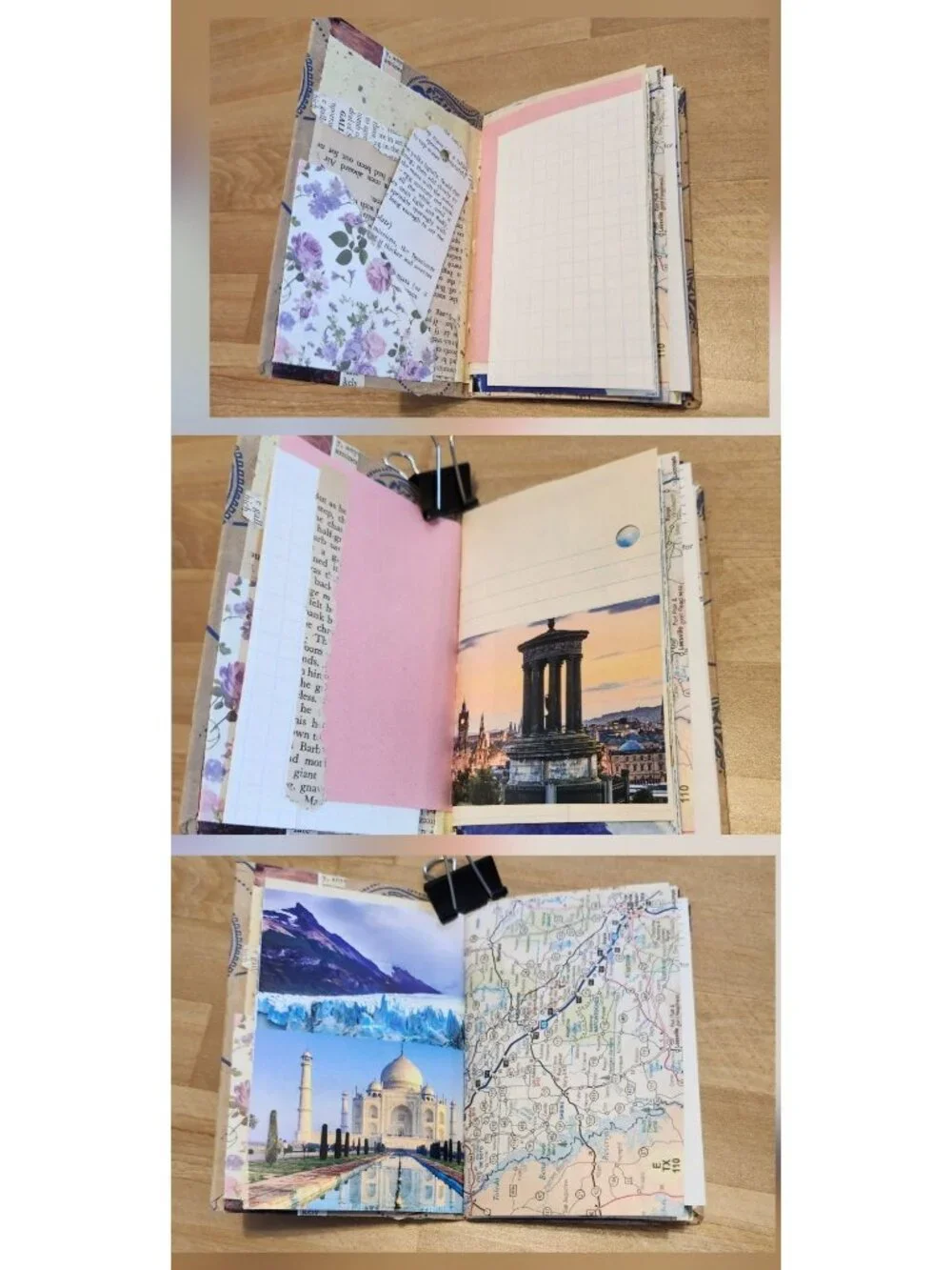 Handmade Junk Journal 56 pages Pocket Notes